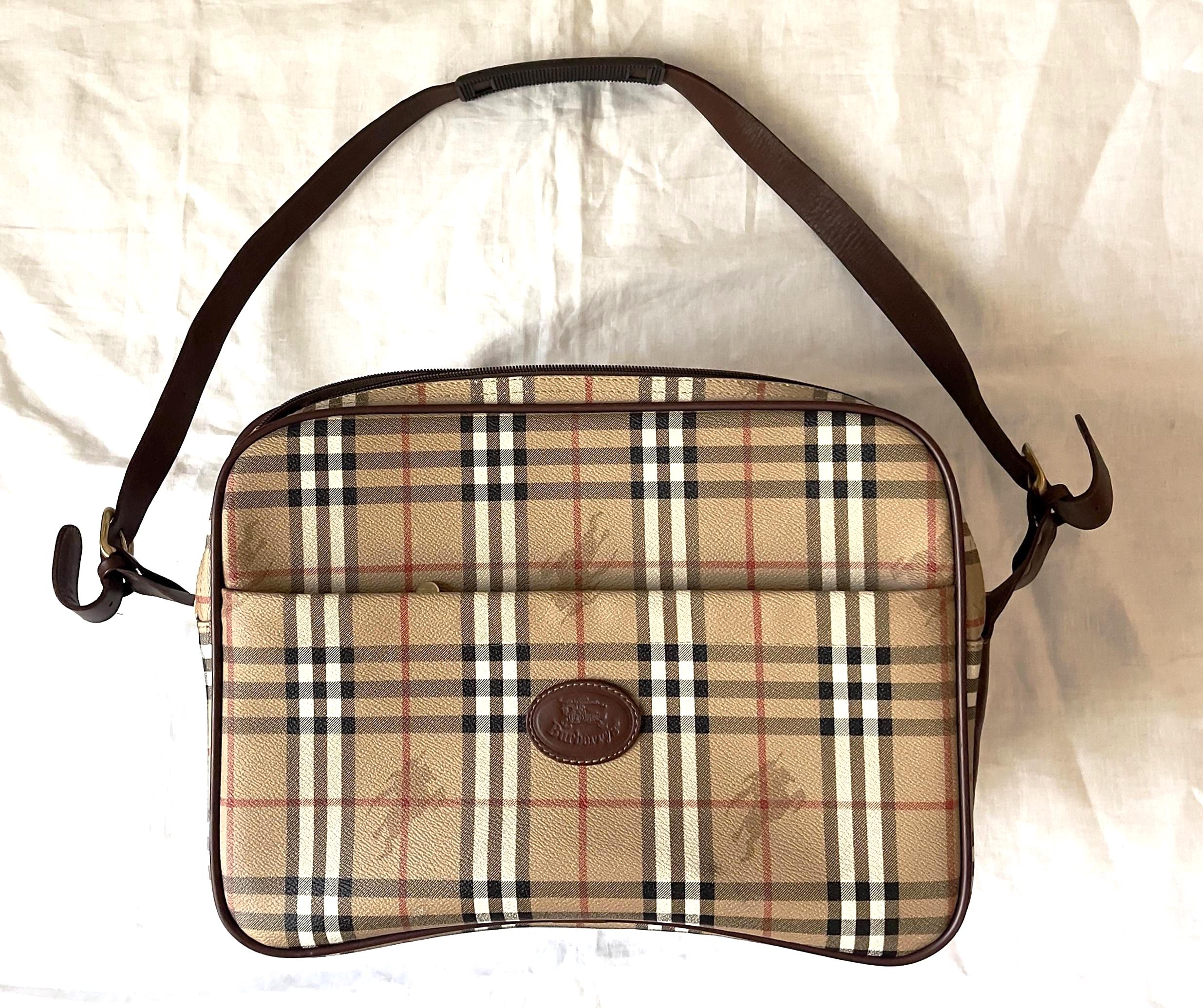 バッグ 90s vintage BURBERRY shoulder bag grunge Vintage 90s Burberry Bag - Etsy