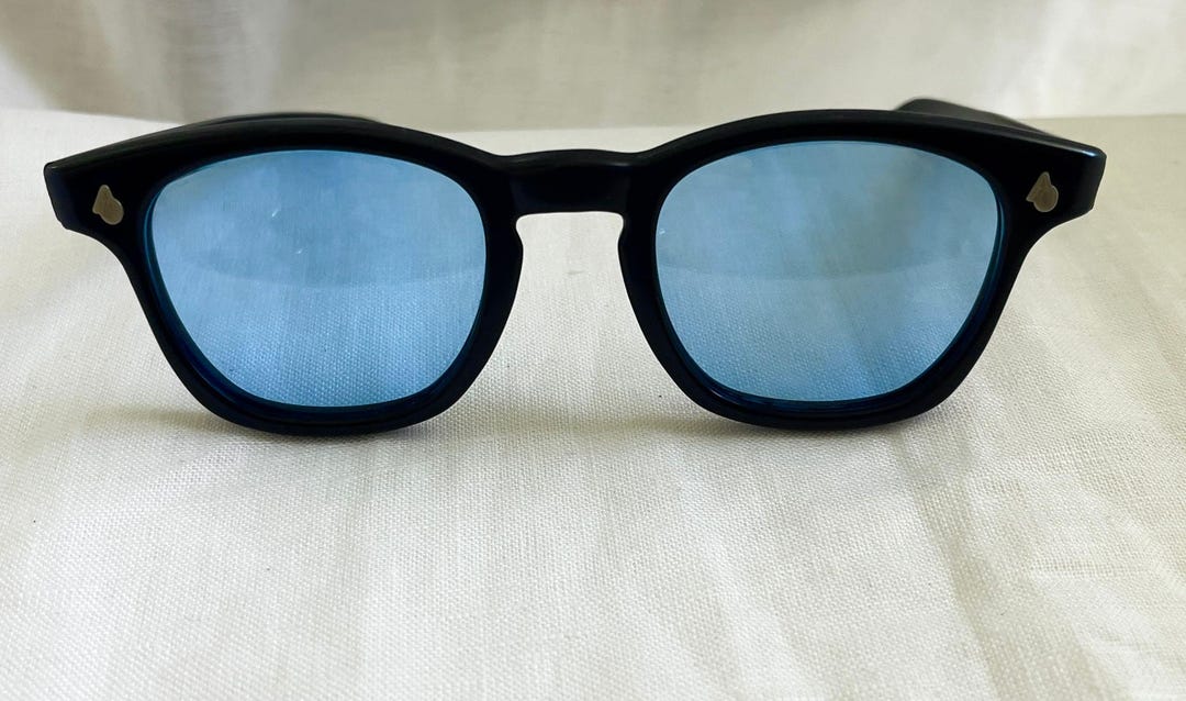 Vintage American Optical Sunglasses —flexi-fit, 6MZ87, Sky-blue