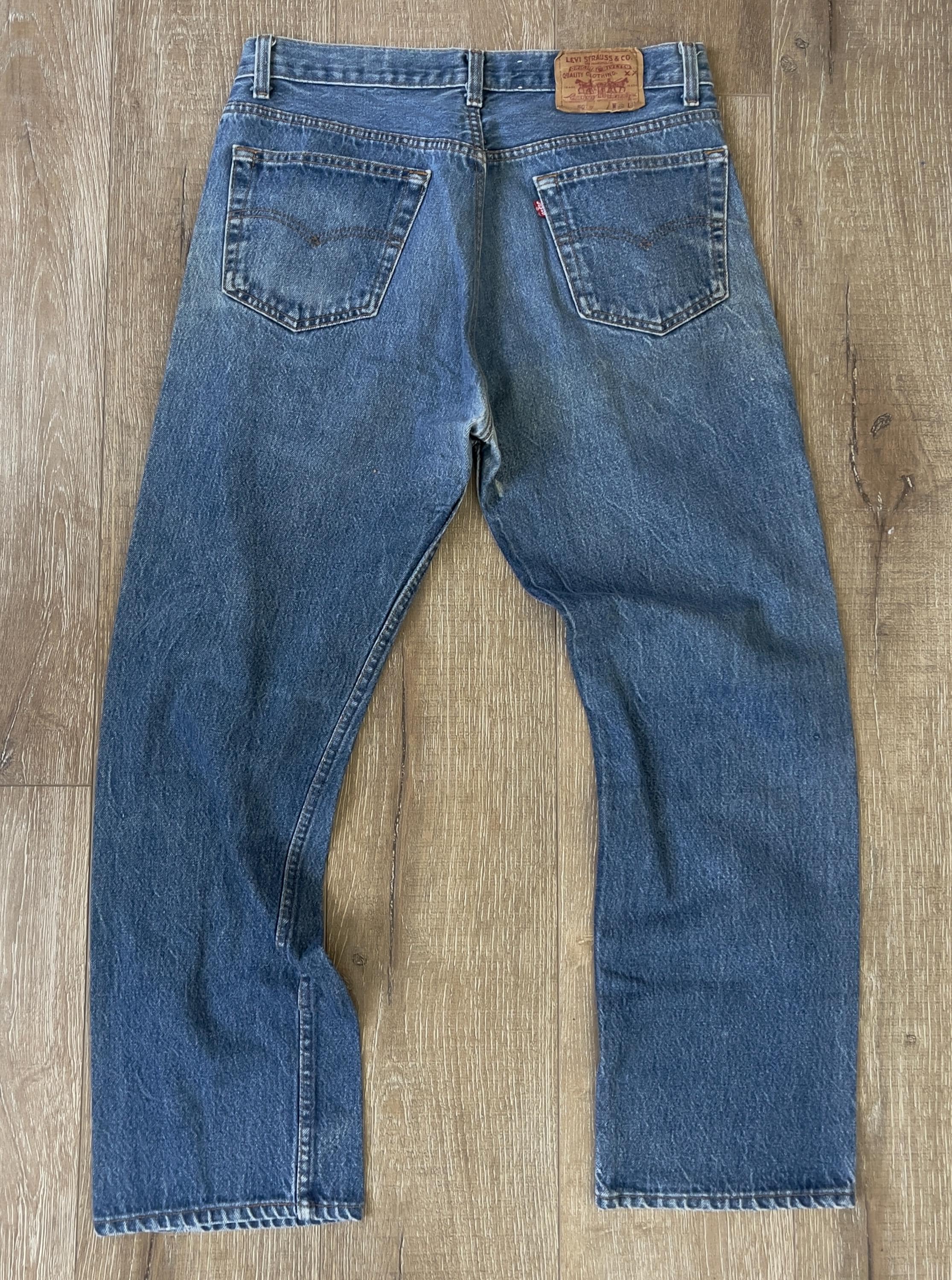 W33 L27.5 — Vintage Levi's 501xx Jeans Men — 1989, Medium Dark