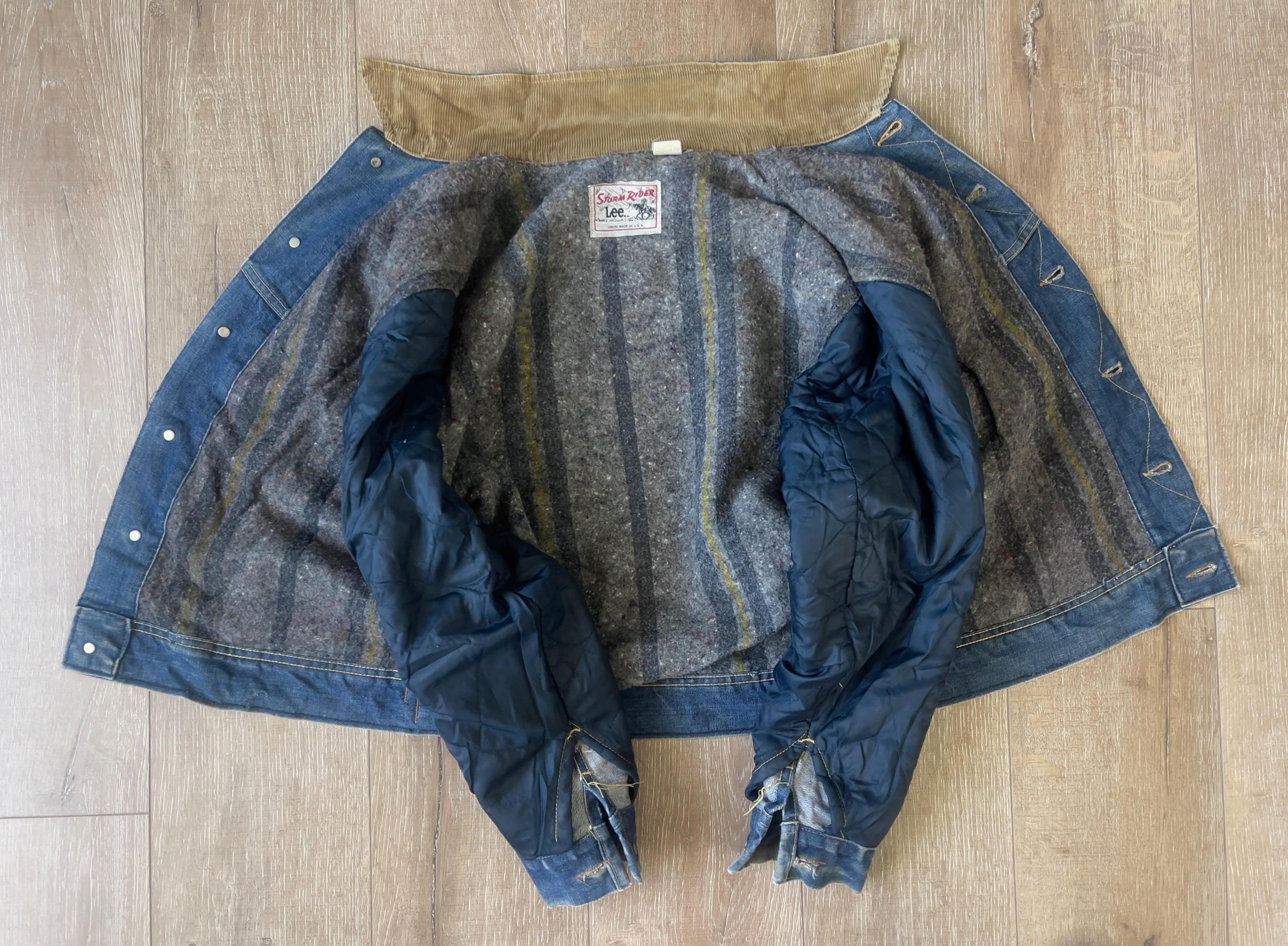 Chest 44 — Vintage Lee Denim Storm Rider Jacket Mens — c.1970s