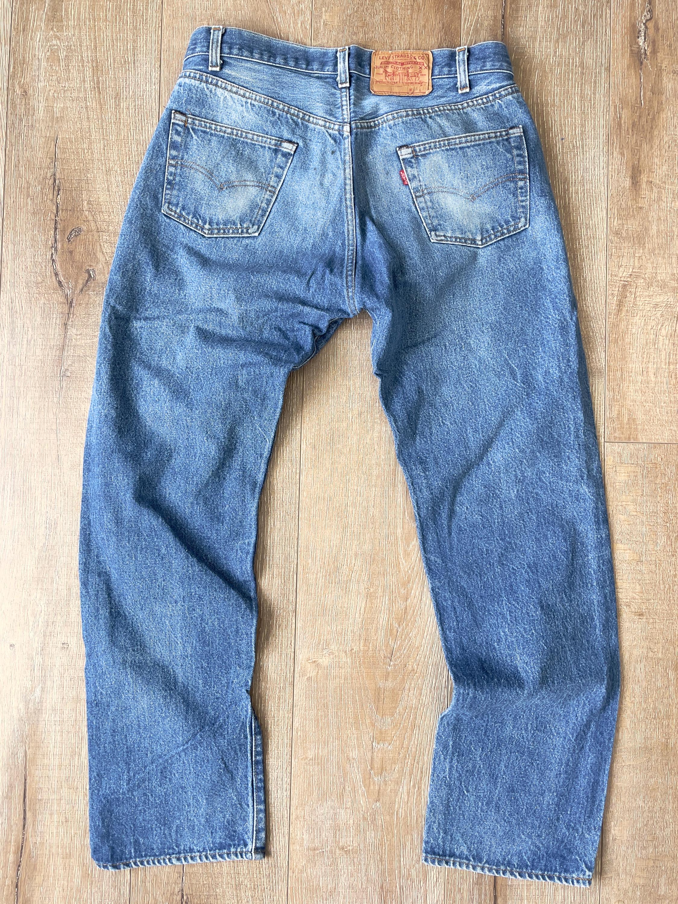 W33 L30.25 — vintage Levi's 501 Jeans — 1980s, Non-selvedge