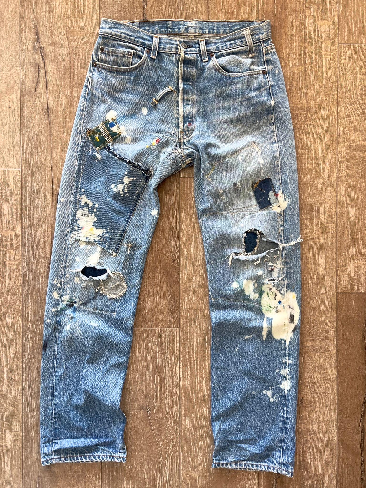 W31.5 L31.5 — 80年代ヴィンテージ501 0000ジーンズ — #515リベット 