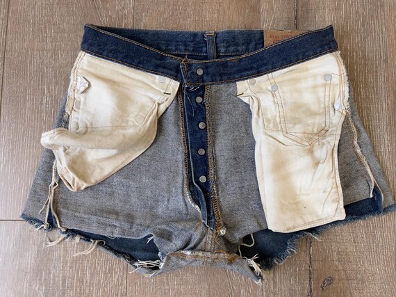 Buy W29 — Redline Levi's Jean Shorts — 1974, #6 Rivets, 501