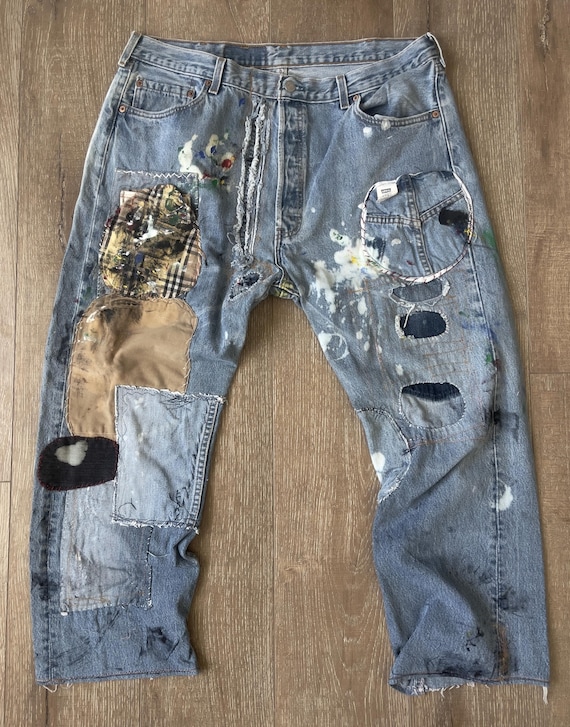 W38 — Calça Jeans Vintage 501 Masculina — 1996, #511 Azul