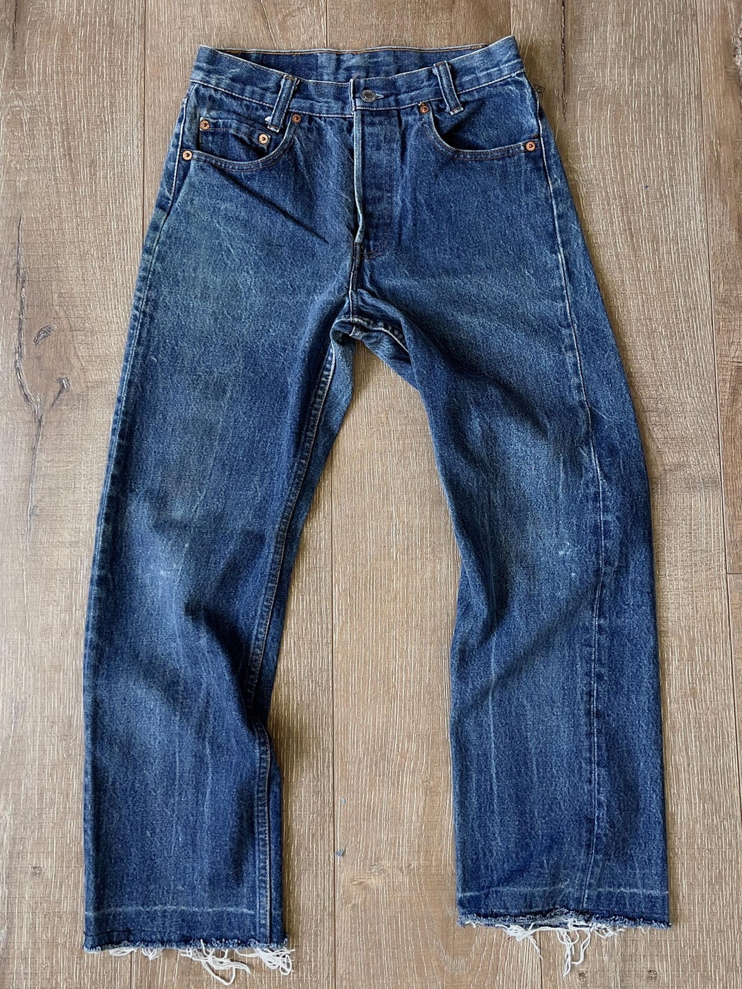 W27 L24 — Vintage Levi's 701-0117 Jeans — 1983, #546 Rivet, Dark