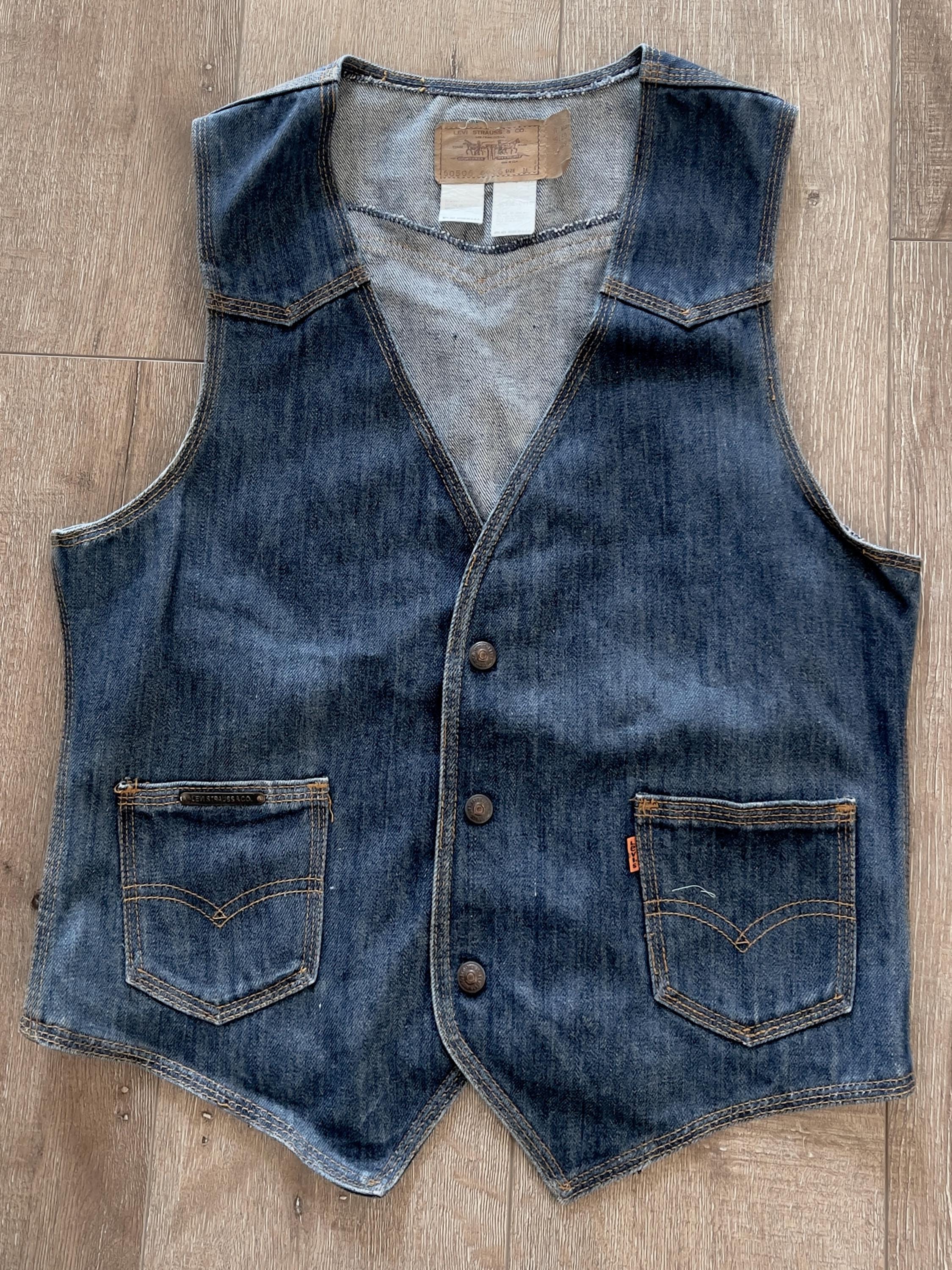 Levi Strauss Weste Levis Jeansweste Levis Jeans Weste 1970s Herren