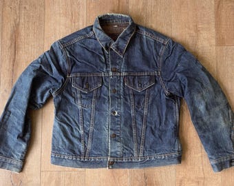 Vintage LEVI'S 507 Type 2 II Selvedge Denim Trucker Jacket Size 38