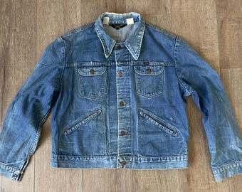 Maverick Vintage Trucker Jacket 1970s | Indigo Blue Bell Denim