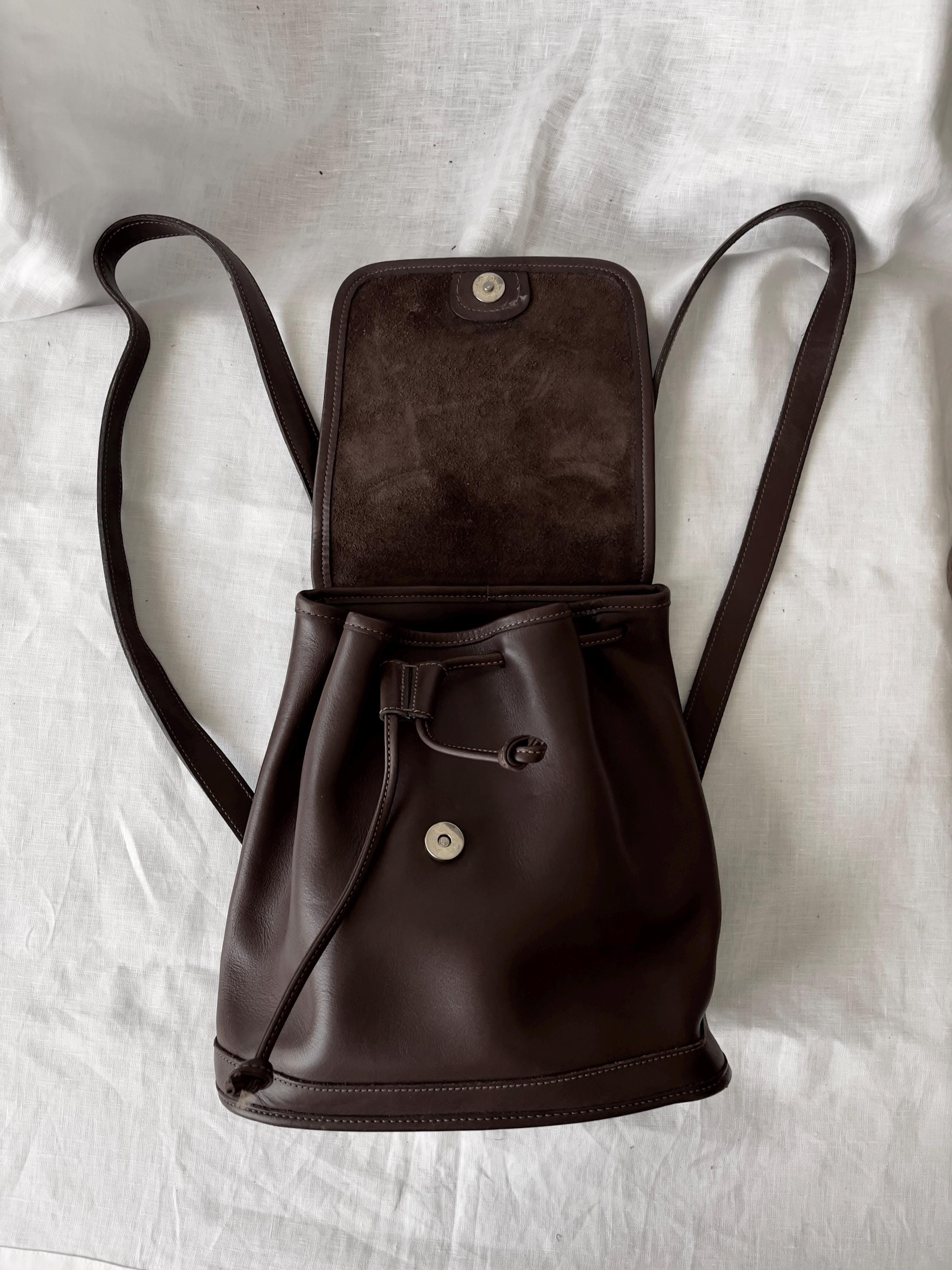 Vintage Coach Backpack — Gloves-tanned Brown Cowhide Leather - Etsy