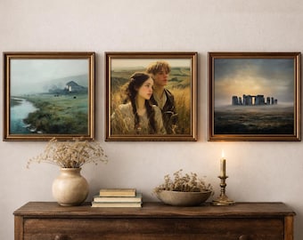 3 x Tess of the d'Urbervilles Digital Oil paintings of iconic scenes and characters | Instant download