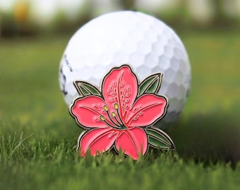 Masters Azalea Golf Ball Marker 1.5"- Father's Day Golf Gift, Boyfriend Golf Accessory, Husband Golf Stocking Stuffer