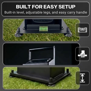 Foresight GC3 - Bushnell Launch Pro - Circle B - LPI - Estuche de metal premium para monitor de lanzamiento con asa - Protección para simulador - Depósito de vástago imagen 3