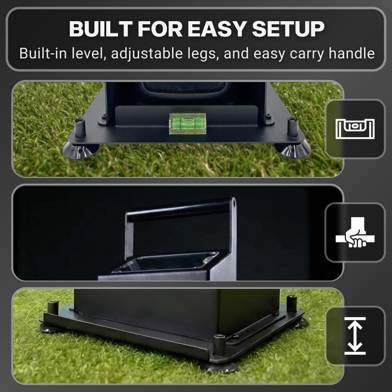 Foresight GC3 - Bushnell Launch Pro - Circle B - LPI - Estuche de metal premium para monitor de lanzamiento con asa - Protección para simulador - Depósito de vástago imagen 3