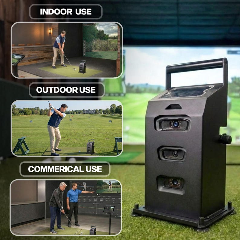 Foresight GC3 - Bushnell Launch Pro - Circle B - LPI - Estuche de metal premium para monitor de lanzamiento con asa - Protección para simulador - Depósito de vástago imagen 5