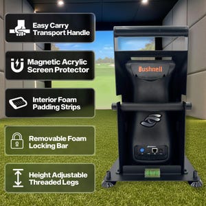 Foresight GC3 - Bushnell Launch Pro - Circle B - LPI - Estuche de metal premium para monitor de lanzamiento con asa - Protección para simulador - Depósito de vástago imagen 6