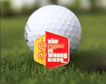 Der Preis ist falsch Golfball Marker 1,5 "-Vatertag Golfgeschenk, Freund-Golf-Accessoire, Ehemann-Golf-Strumpf Stuffer."