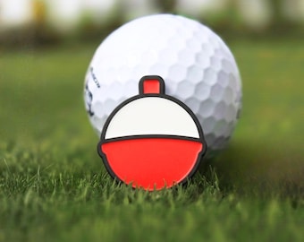 Marcador de pelotas de golf con flotador de pesca de 3,8 cm (1,5") - Regalo de golf para el Día del Padre, accesorio de golf para novio, detalle para el calcetín navideño de golf para marido