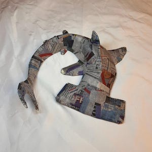 Tubarão-martelo Papel Machê para pendurar na parede – Decoração DIY sem pintura