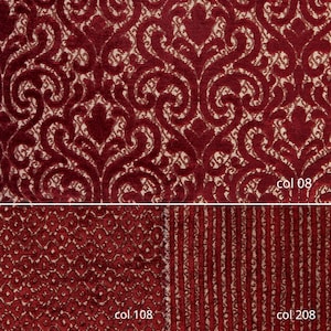 Velvet Red Classic Chenille Upholstery Fabric|140 cm - 55 inches width upholstery fabric