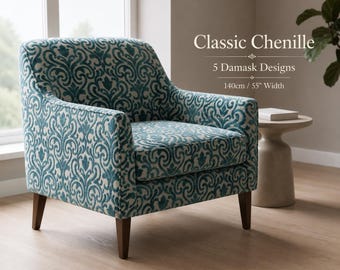 Klassieke chenille bekledingsstof | Getextureerde meubelstof | Stof voor bank en stoel | 140 cm/55" breed