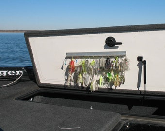 Qty 2!  Parker's Bait Bar / lure holder / spinner bait / adheres to rod box or any flat service