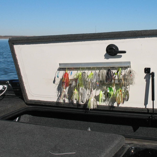 Qty 2!  Parker's Bait Bar / lure holder / spinner bait / adheres to rod box or any flat service