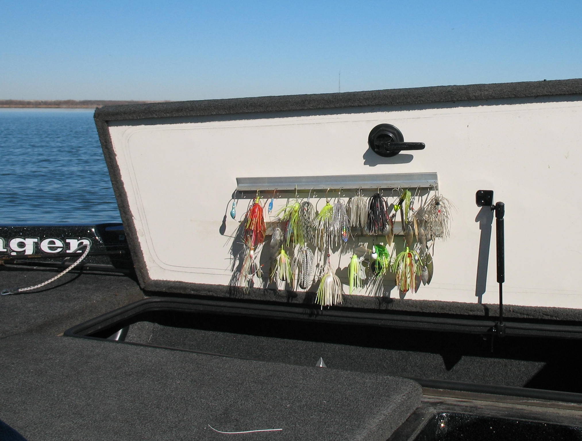 bass boat lure holders Rack To Tackle Storage System puts your go Parker's Bait Bar / lure