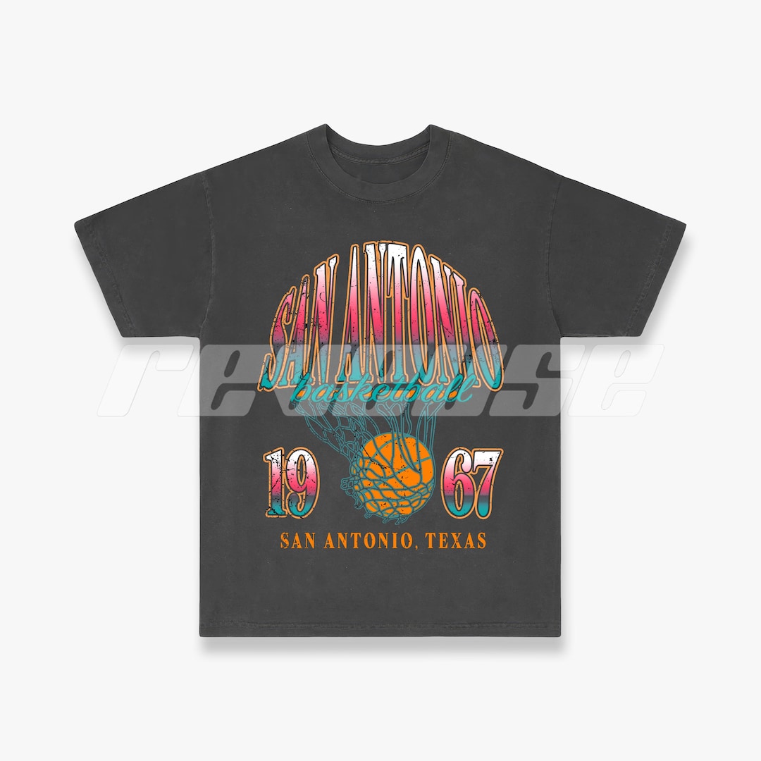 San Antonio Basketball T-shirt, Vintage San Antonio Basketball T