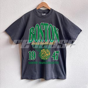 Boston Basketball T-Shirt, Celtic T-Shirt, Boston Basketball Vintage Streetwear T-Shirt (Comfort Colors or Shakawear)