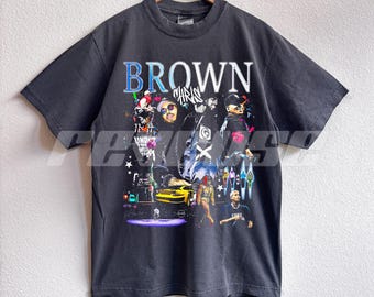 Chris Brown Y2K Graphic T-Shirt: Vintage Streetwear (Comfort Colors or Shakawear