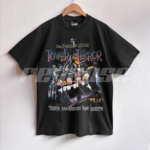Vintage Tower of Terror Mickey Tee: Disneyland Graphic T-shirt - Etsy