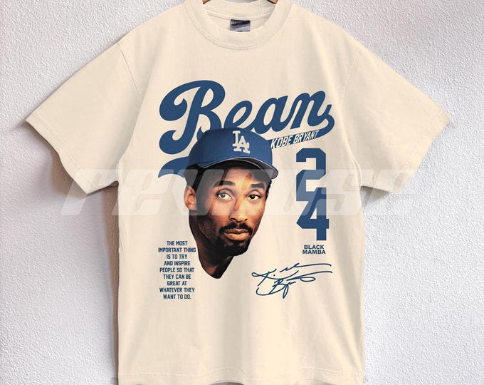 Kobe "Bean" Bryant Graphic T-Shirt, Los Angeles Basketball, 90s Retro Streetwear