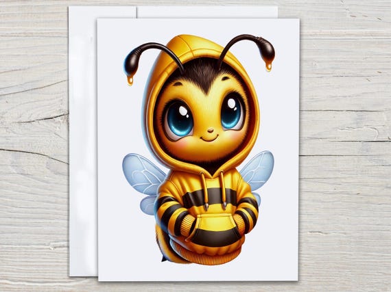 Bee Notecard Set, Thank You Card, Everyday Card, Miss You Card, All Occasion Cards, Just Because Card, Blank Notecard, Bee Stationery, EC283