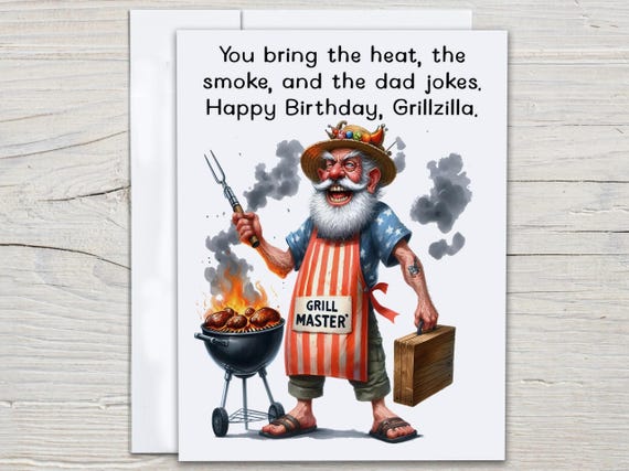 Funny Bday Card For Him, 40th Birthday Card, Funny 50th Birthday Card, Card For Grandad, Happy Birthday Dad, Over The Hill Card, BC70