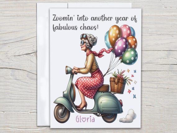 Personalized Snarky Birthday Card, Humour Birthday Card, Funny Birthday Card, Happy Bday Card, Silly Bday Card, Getting Older Card, BC114