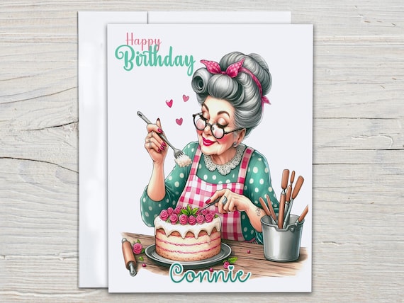 Funny Birthday Card, Personalized Bday Card, Old Age Card, Happy Birthday Card, Card For Birthday, Gran Birthday Card, Old Age Humor, BC120