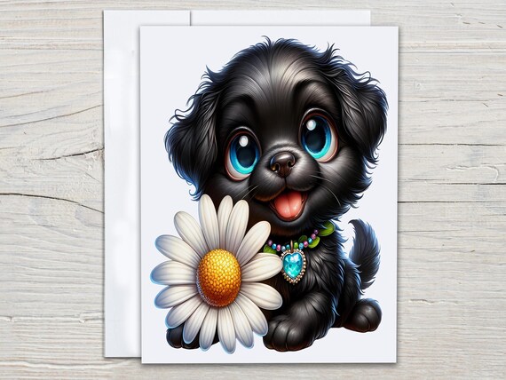 Cute Dog Notecards Set, Everyday Card, All Occasion Cards, Just Because Card, Snail Mail, Dog Mom Card, Greeting Card, Blank Notecard, EC153