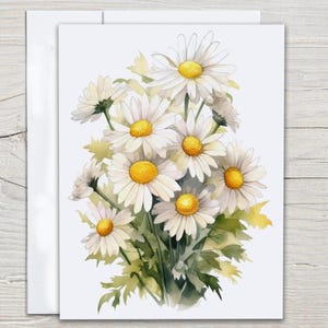 Daisy Cards with Envelopes, Blank Notecards, Birthday Card Pack, Everyday Cards, Just Because Card, Thinking of You, Thank You Card, EC49