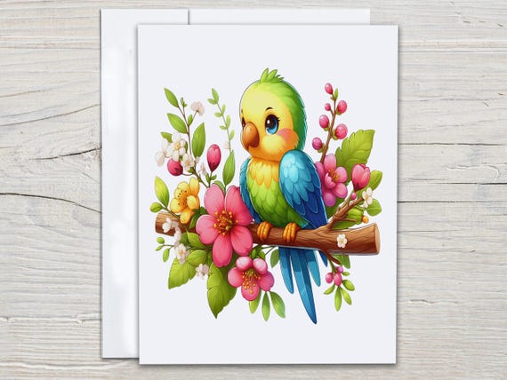 Bird Notecard Set, Blank Notecard, Bird Thank You Cards, Everyday Card, All Occasion Cards, Miss You Card, Greeting Cards, Birthday, EC285