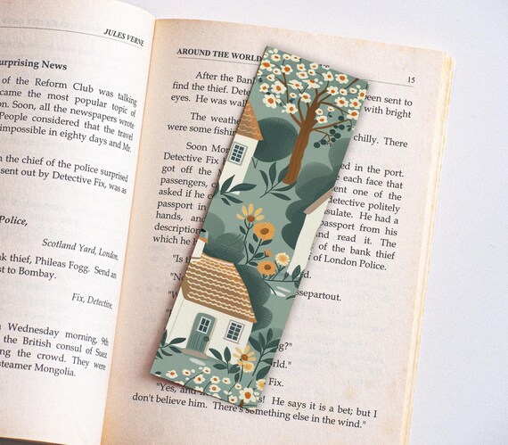 Handmade Bookmark - Enchanting Cottagecore Cottage, Book Accessory, BookTok Favorite, Gift for Book Lovers, Reading Essential, Cute & Cozy