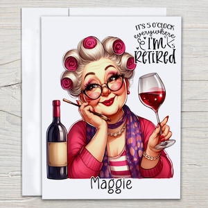 Personalized Retirement Card, Funny Retirement Wishes, Happy Retirement, Boss Retirement, Humorous Card, Retired Colleague, RT3