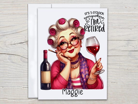 Personalized Retirement Card, Funny Retirement Wishes, Happy Retirement, Boss Retirement, Humorous Card, Retired Colleague, RT3