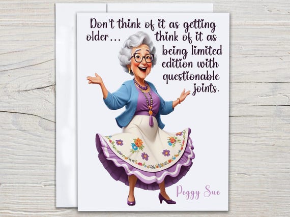 Personalized Gran Birthday Card, Snarky Card For Granny, Funny 80th Birthday Card, Fun Bday Card, Birthday Card For Her, Rude Bday Card,BC82