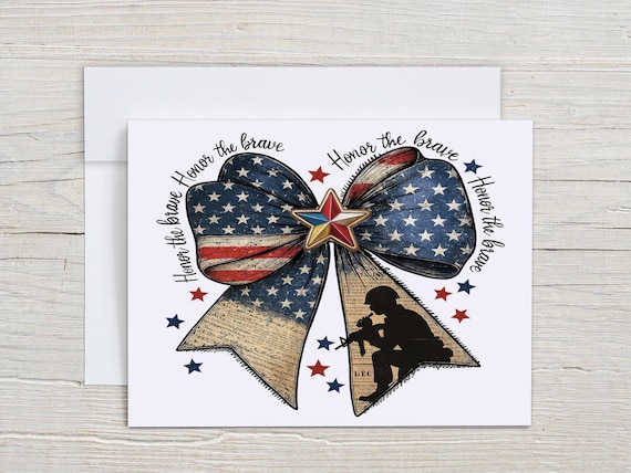 Home of the Brave Notecard Set, All Occasion Cards, Land of the Free, Memorial Day Cards, Fourth of July Cards, Veterans Day Card, EC380