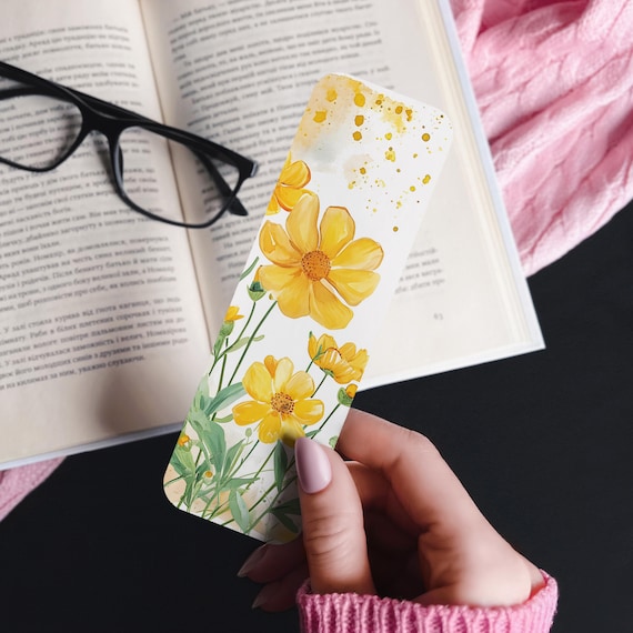 Bumblebee Bookmark, Cute Book Mark, Colorful Bookmark, Laminated Bookmark, Animal Bookmark, Custom Bookmark, Unique Bookmark, BK7