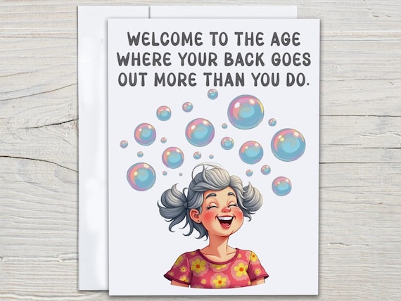 Snarky Birthday Card, Best Friend Bday, Bday Card For Her, Over The Hill, Funny Bday Card, Bestie Birthday Card, Rude Bday Card,  BC63