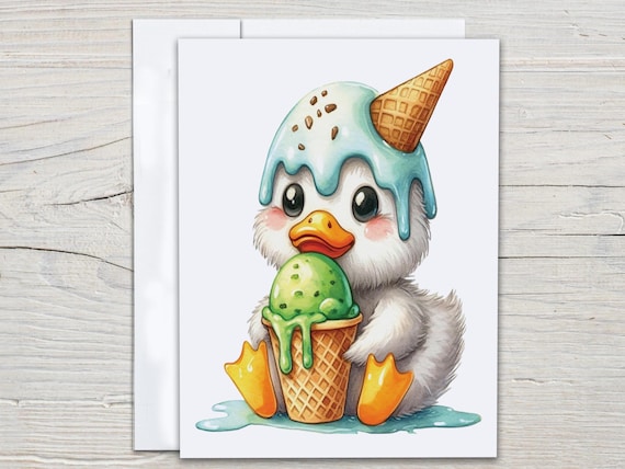 Kawaii Silly Goose Notecard Set, Cute Stationary, Everyday Cards, Thank You Card Pack, Snail Mail, All Occasion Cards, Blank Notecard, EC189