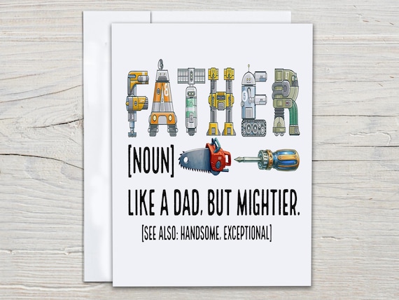 Father's Day Card, Daddy Birthday Card, 1st Fathers Day, Funny Dad Card, Card For Daddy, Greetings Card, Cute Happy Father's Day Card, FD5