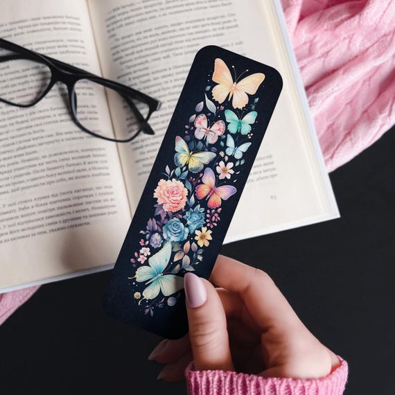 Butterfly Bookmark, Cute Bookmarks, Laminated Bookmark, Nature Bookmark, Gift for Booklover, Aesthetic Bookmark, Bookstagram, BK11