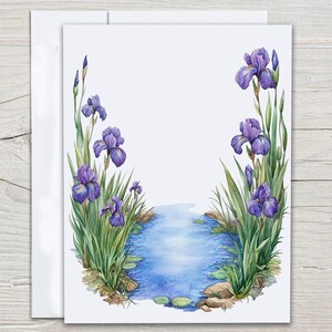 Watercolor Lake Notecards, Summer Lake Cards, Just Because Card, Snail Mail, Greeting Cards Set, Birthday Card Pack, Everyday Card, EC93